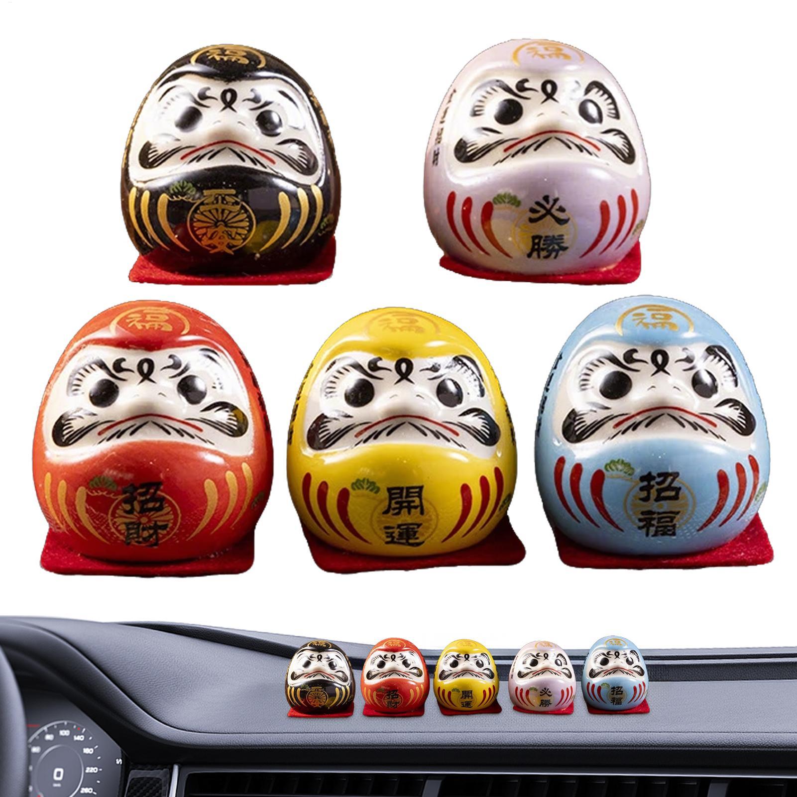 Car Accessories Oman - Poupée Daruma en céramique japonaise, Mini