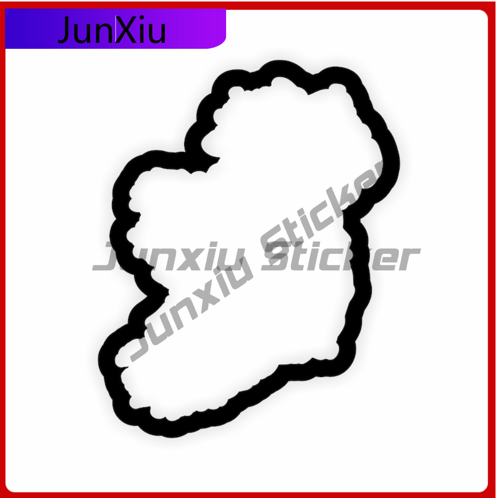 Car Accessories Ireland - Autocollant contour d'irlande, accessoires automobiles de