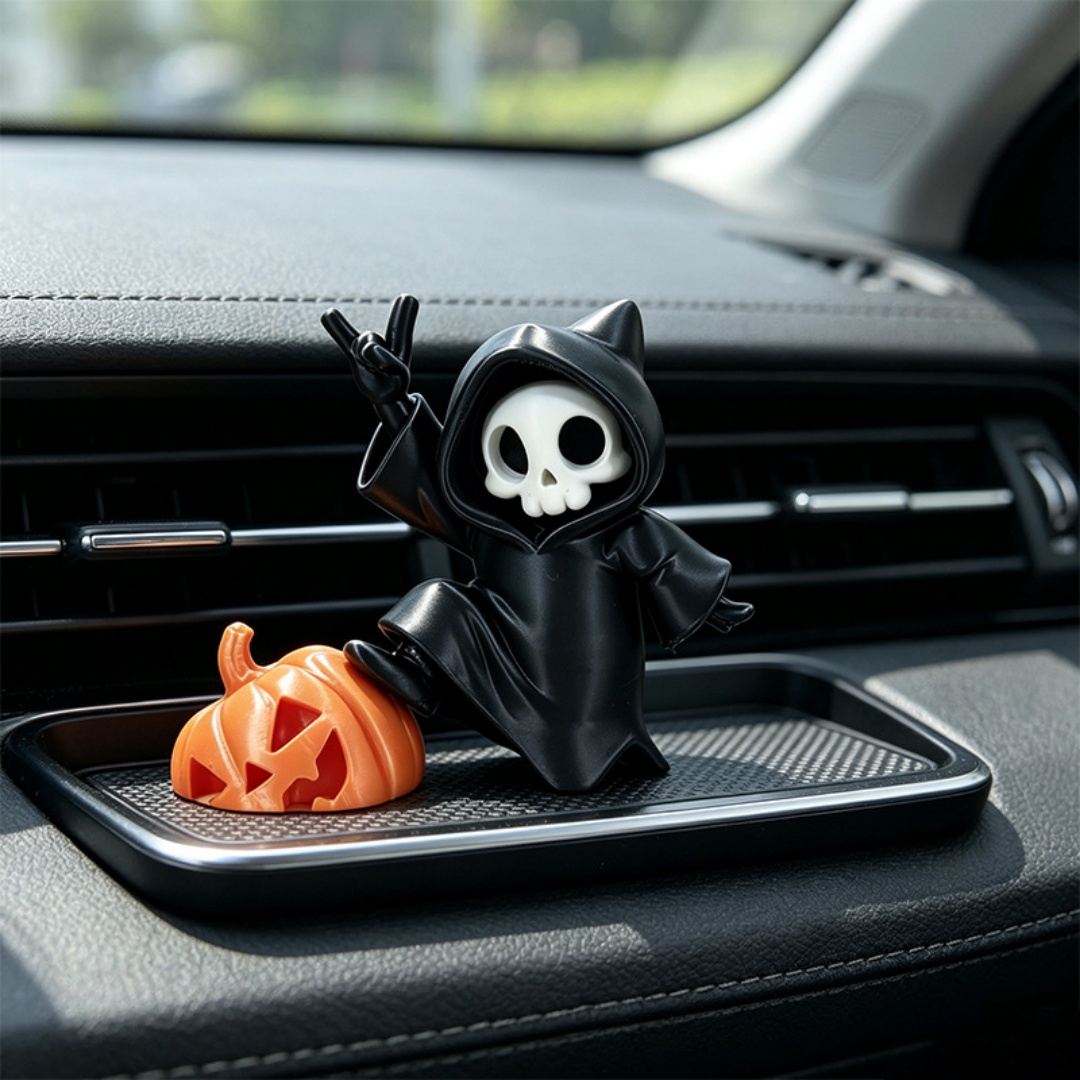 Car Accessories Oman - Figurine de Halloween Grim Reaper à