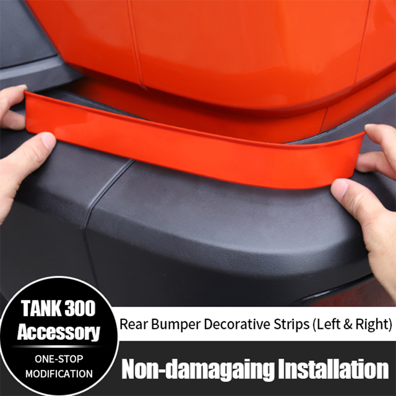 Car Accessories Tape - Bandes adhésives décoratives pour pare-chocs arrière
