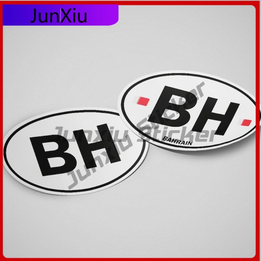 Car Accessories Bahrain - Autocollant drapeau de Bahreïn, de forme