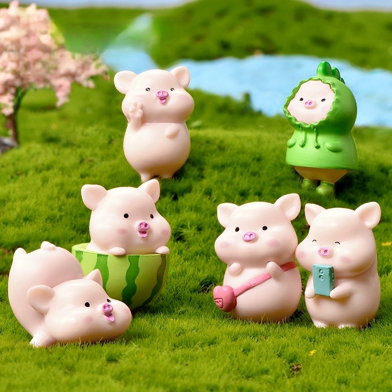 7 pièces mignon petit cochon p - Car Accessories Oman avis et prix