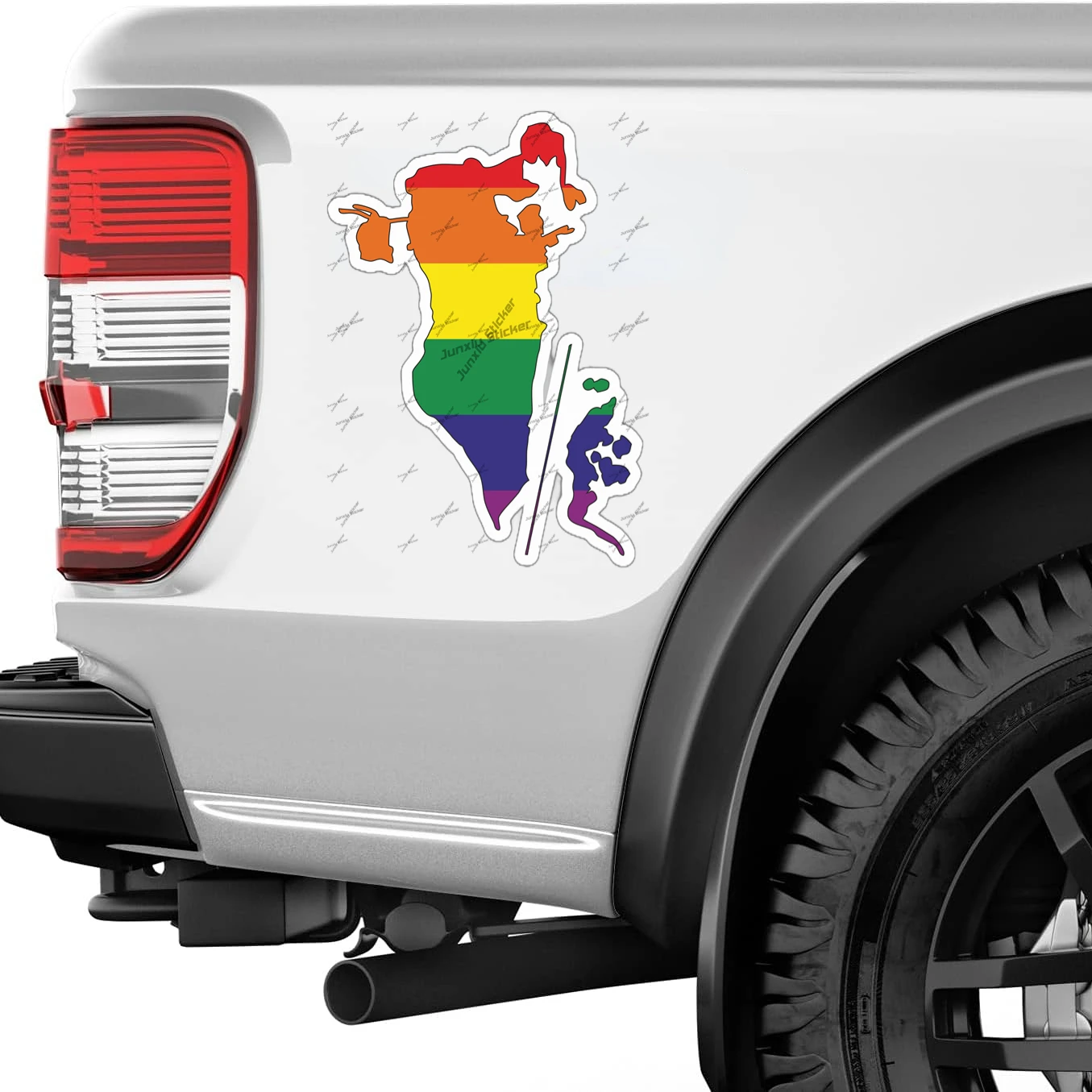 Autocollant Arc-en-ciel pour V - Car Accessories Bahrain avis et prix