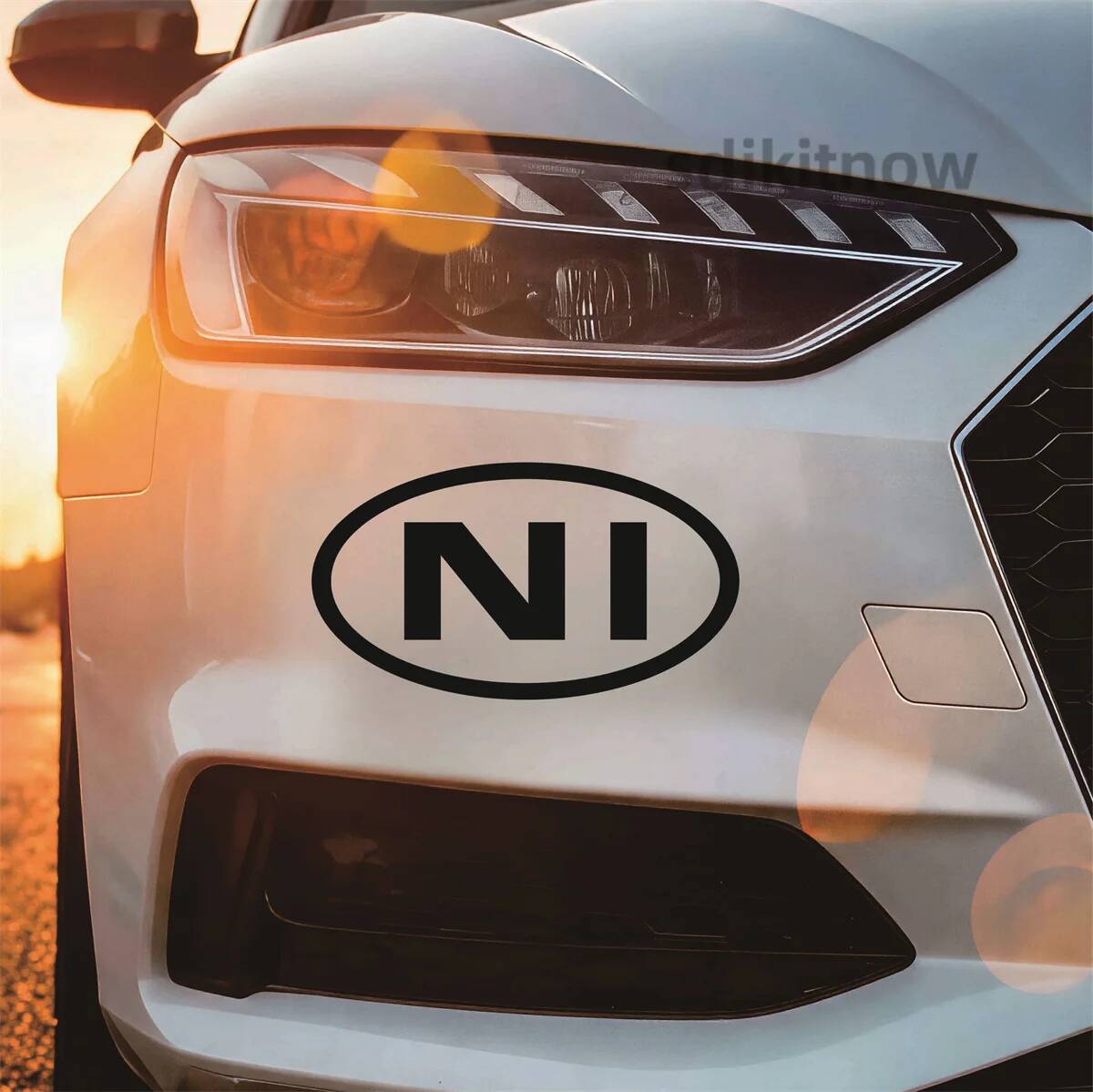 Autocollant de voiture ovale a - Car Accessories Ireland avis et prix